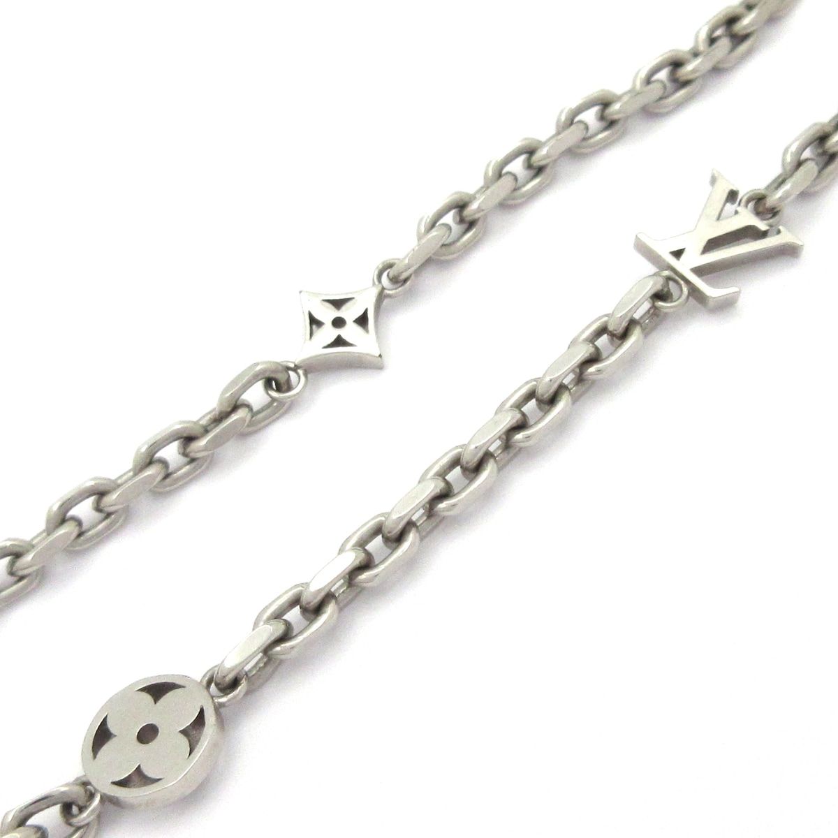 Louis Vuitton Necklace Chain LV Yours Silver — view 3