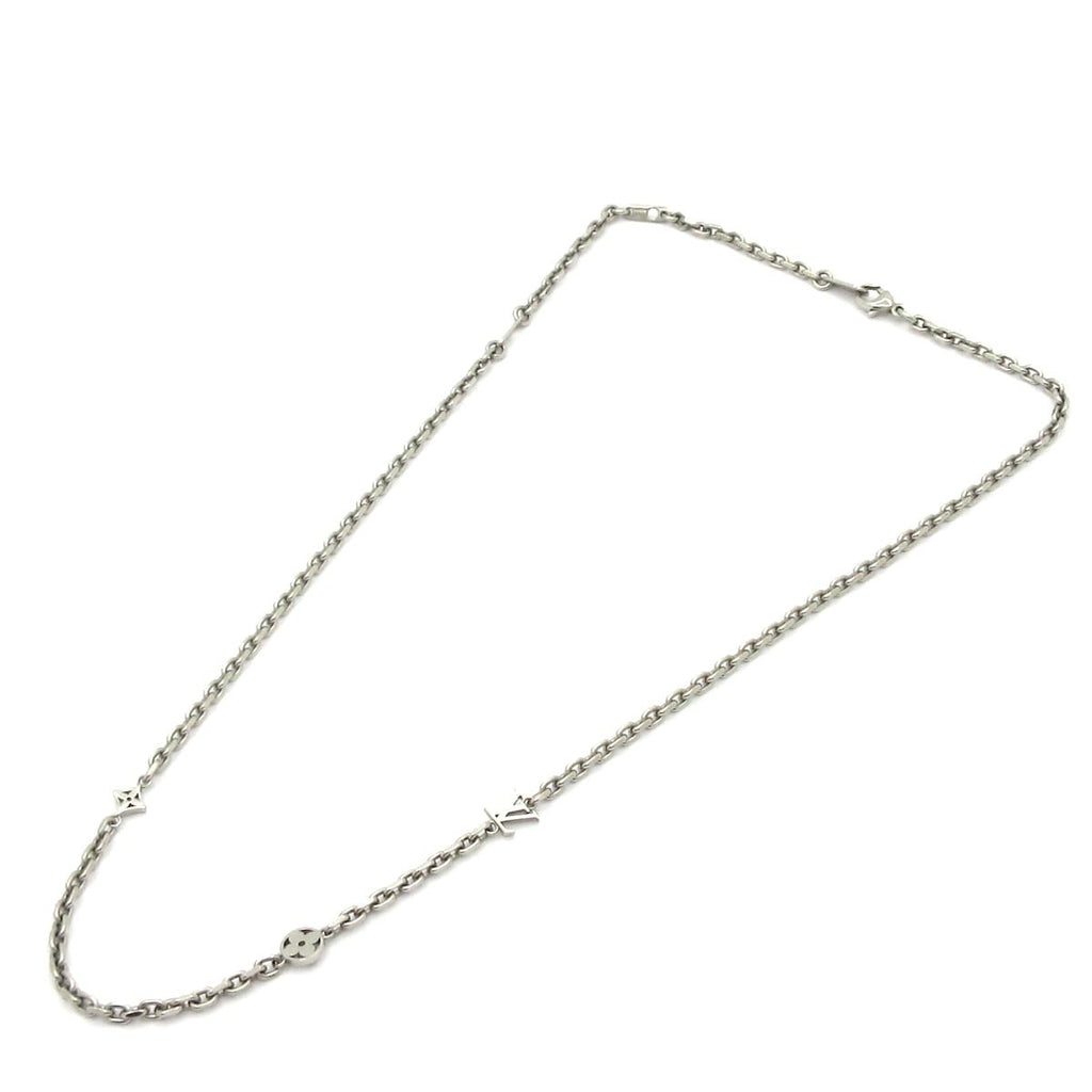 Louis Vuitton Necklace Chain LV Yours Silver — view 2