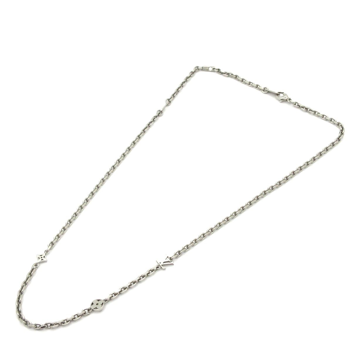 Louis Vuitton Necklace Chain LV Yours Silver — view 2