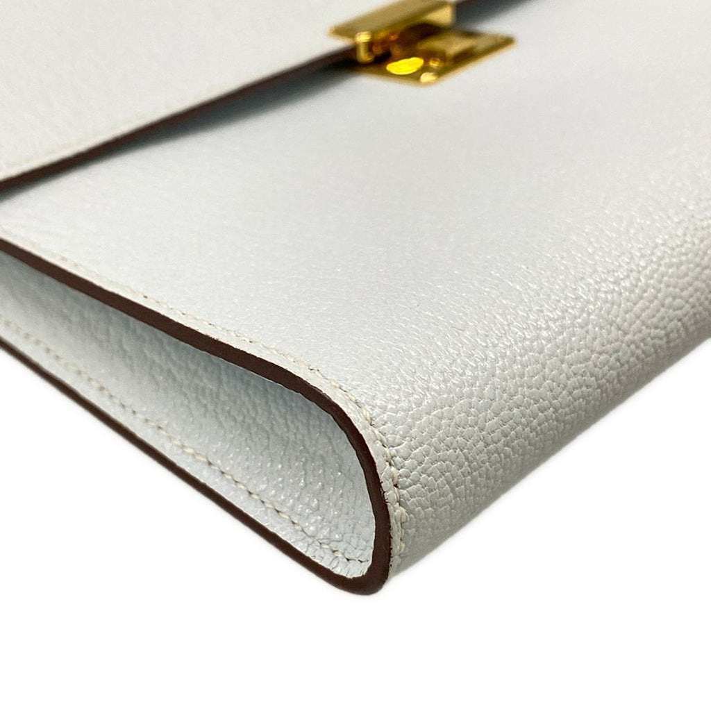 Hermes Wallet Click 16 Blue Plume on Chain Gold Shoulder Bag — view 6