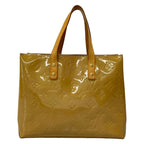Louis Vuitton Handbag Monogram Vernis Reed PM Noisette Leather