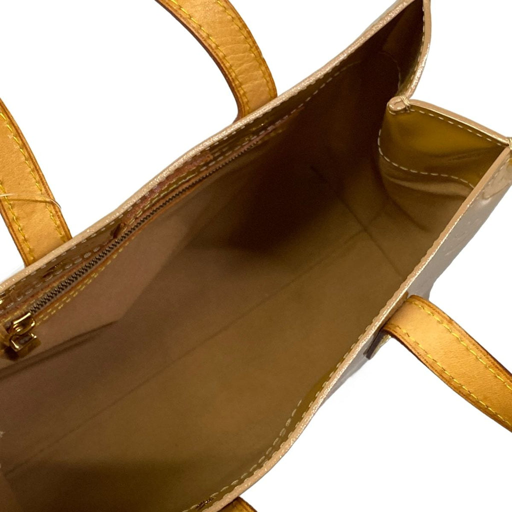 Louis Vuitton Handbag Monogram Vernis Reed PM Noisette Leather — view 7
