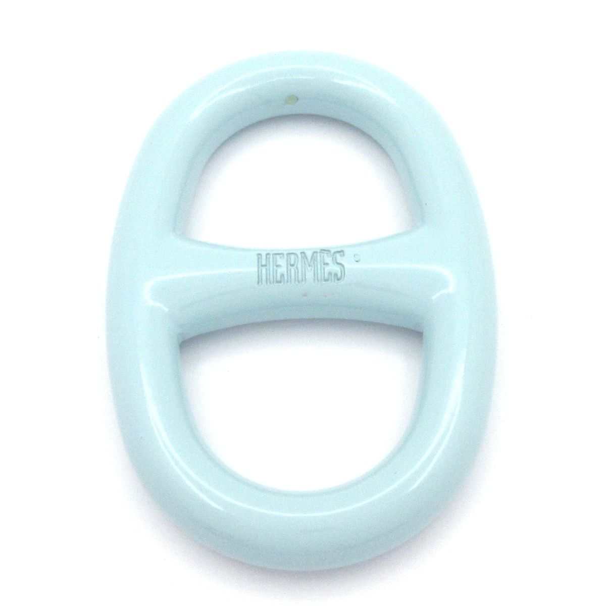 Hermes Scarf Ring Chaine D'ancre Light Blue — view 2