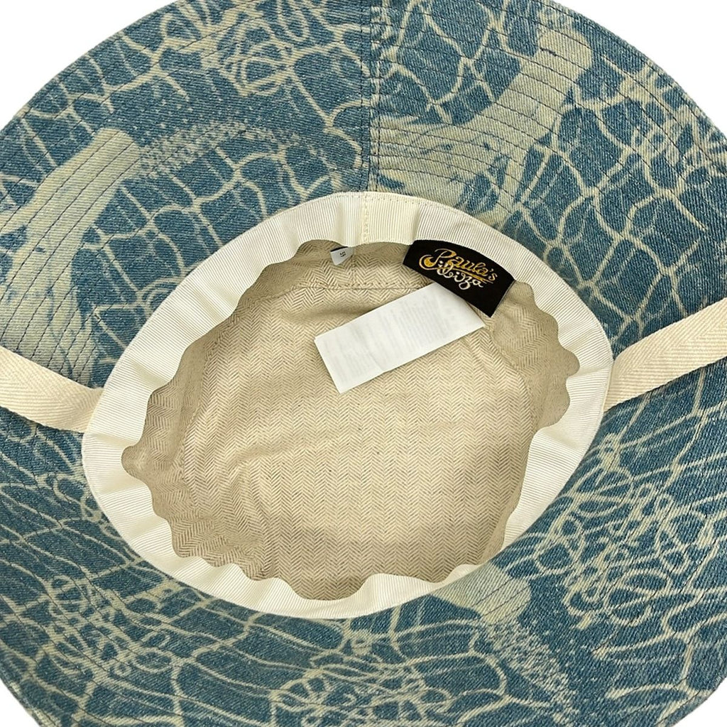 Loewe Hat 59 Light Blue Gray Leather — view 4