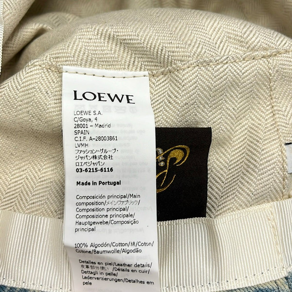Loewe Hat 59 Light Blue Gray Leather — view 5