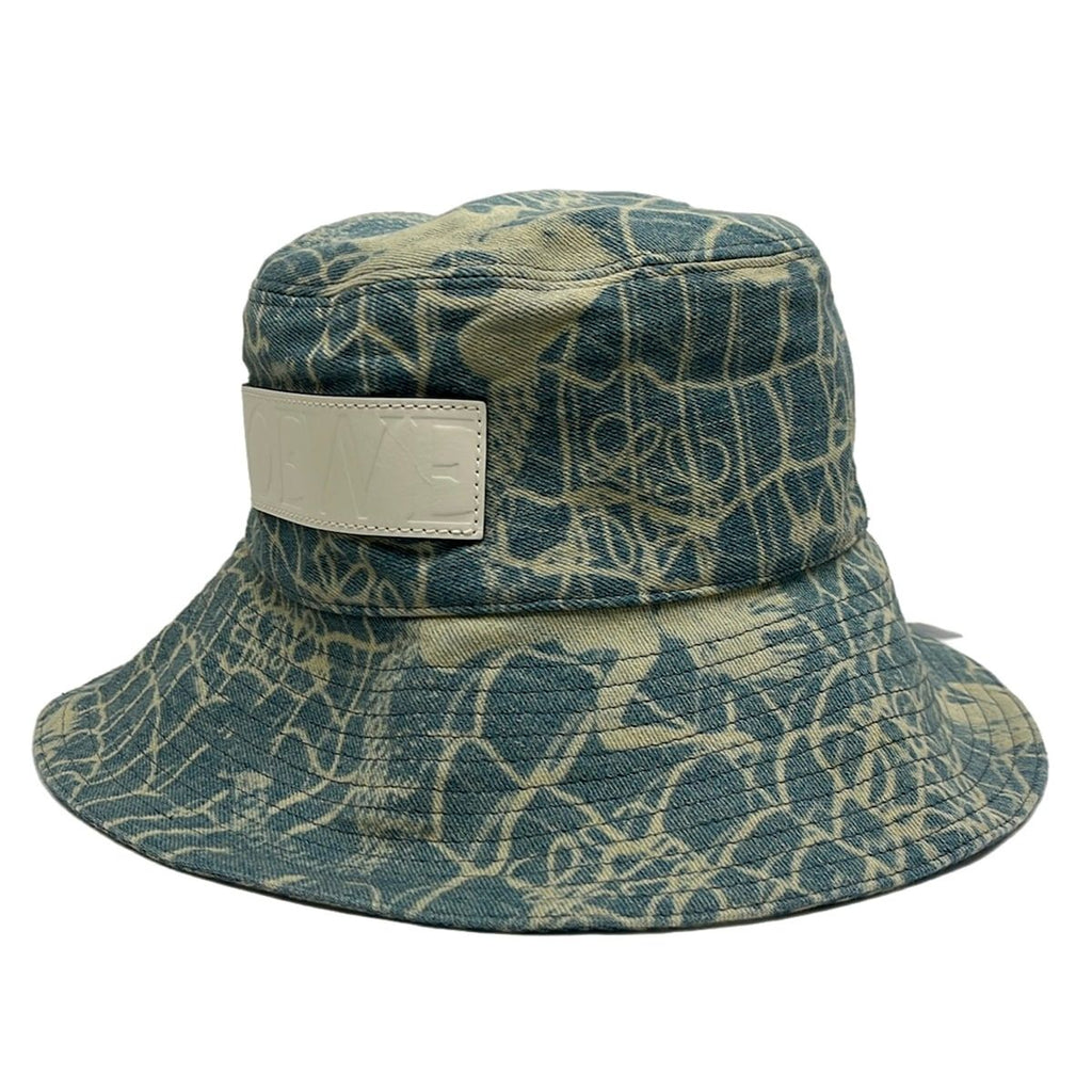 Loewe Hat 59 Light Blue Gray Leather — view 2