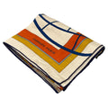 Hermes Shawl Carre 140 Gray Beige Orange Multi Coupe de Gala Scarf
