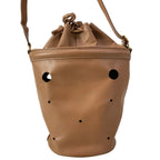 Hermes Shoulder Bag Manjoir Brown Gold Drawstring — view 3