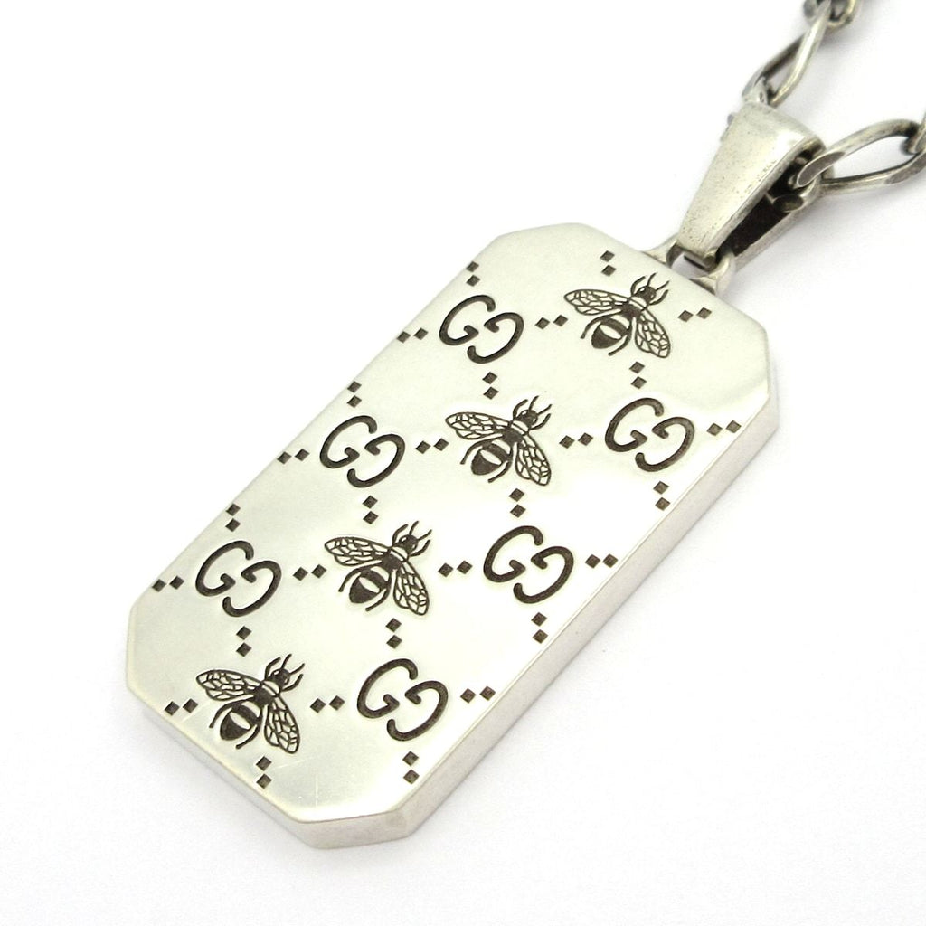 Gucci Necklace Silver Bee Plate