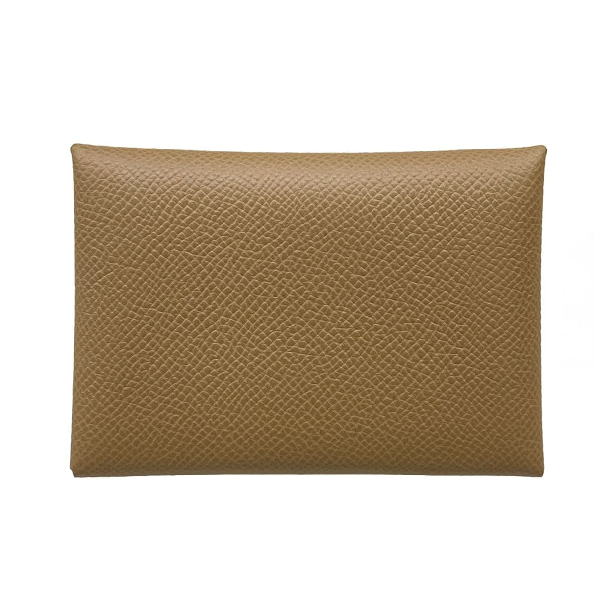 Hermes Coin Purse Calvi Duo Etoupe — view 2