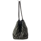 Chanel Tote Bag Chain Me Metallic Gray Shoulder Silver — view 4