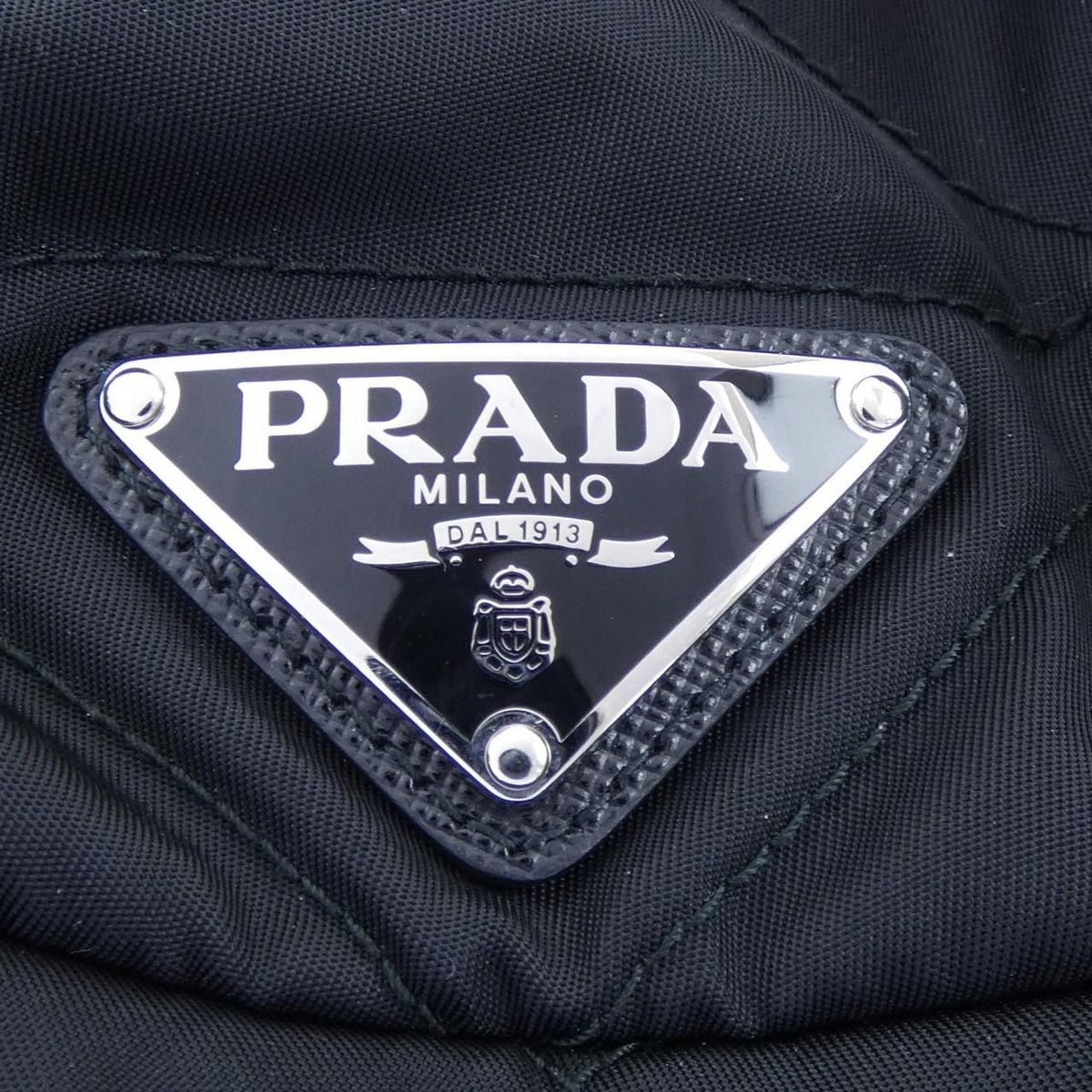 Prada Triangle Logo Hat — view 6