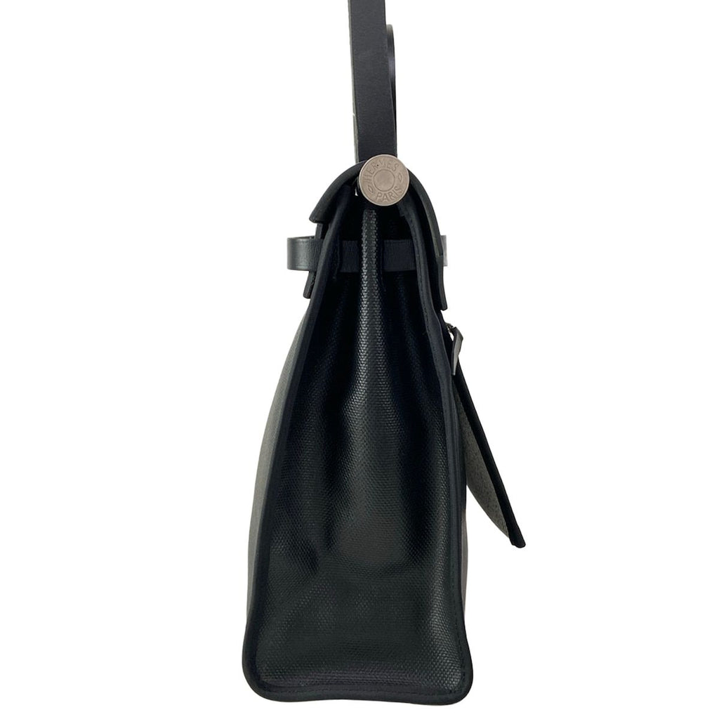 Hermes Handbag Herbag Zip PM Black Silver — view 4