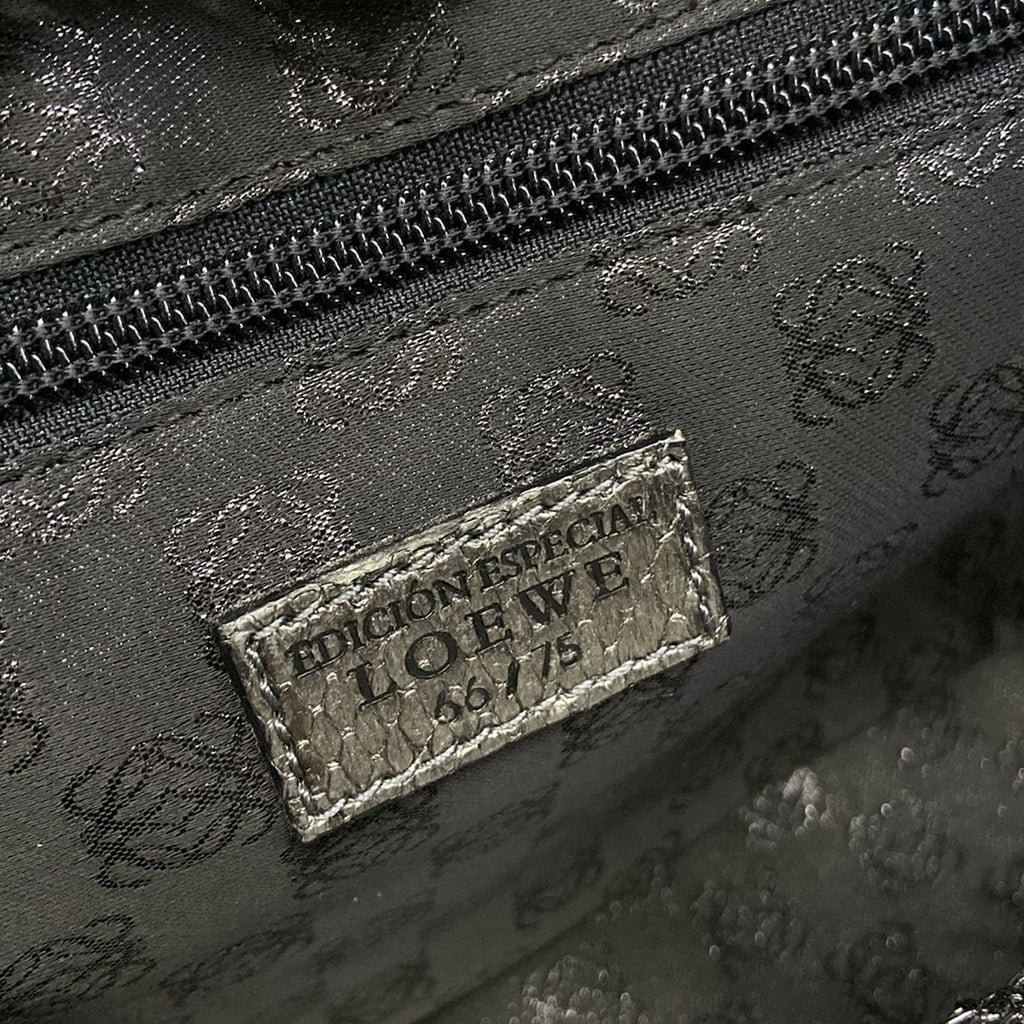 Loewe Handbag Amazona Silver Chain Mesh — view 8