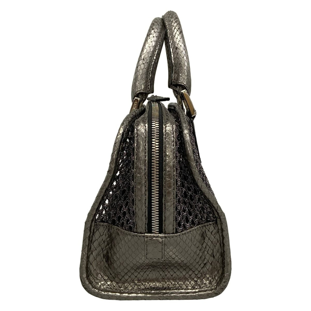 Loewe Handbag Amazona Silver Chain Mesh — view 2