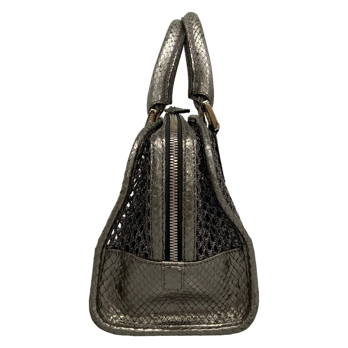 Loewe Handbag Amazona Silver Chain Mesh — view 2
