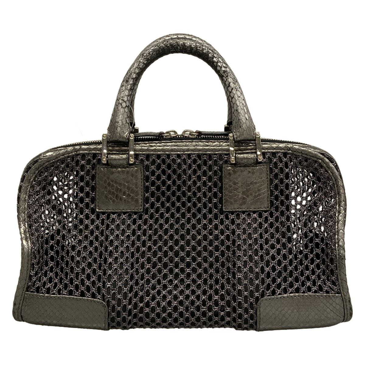 Loewe Handbag Amazona Silver Chain Mesh — view 3