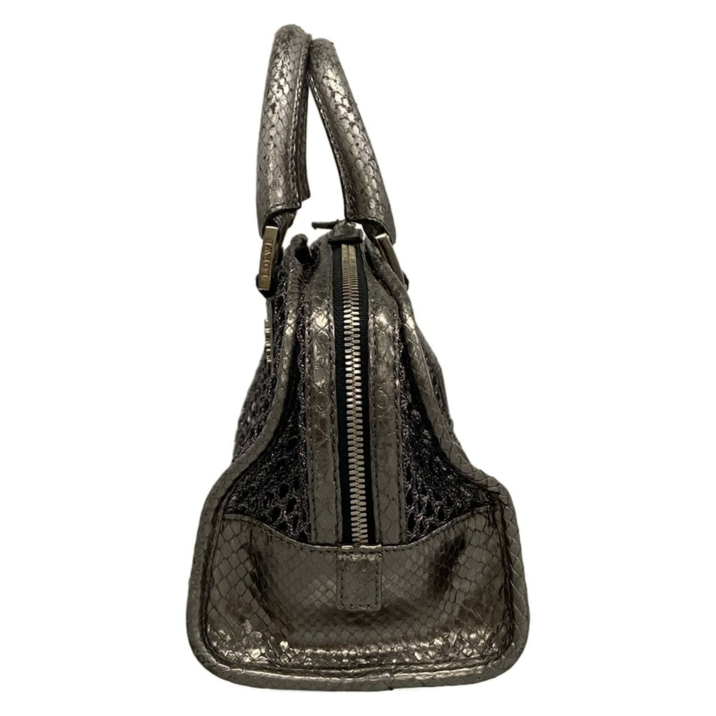 Loewe Handbag Amazona Silver Chain Mesh — view 4