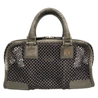 Loewe Handbag Amazona Silver Chain Mesh