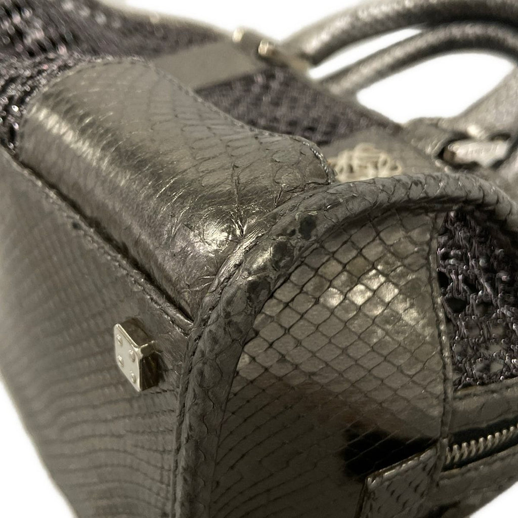 Loewe Handbag Amazona Silver Chain Mesh — view 6
