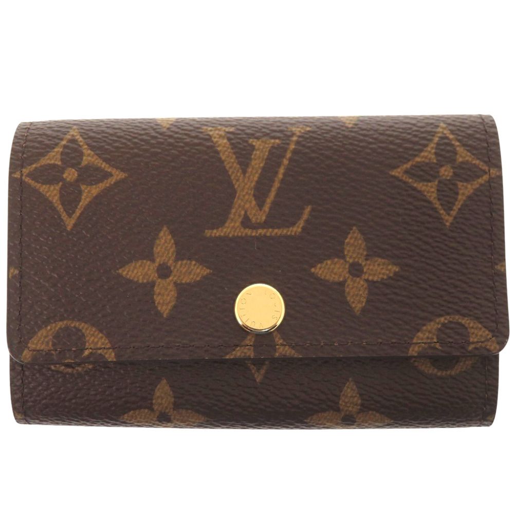 Louis Vuitton Multicles 6 Monogram Key Case Canvas Brown Key Holder