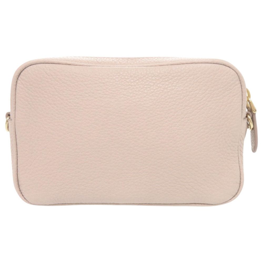 Prada Triangle Logo Mini Bag Leather Pink Beige — view 3