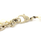 Chanel Necklace CC Logo Ivory Gold Clear Camellia — view 4
