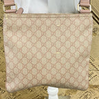 Gucci GG Supreme Canvas Crossbody Shoulder Bag Pink — view 2