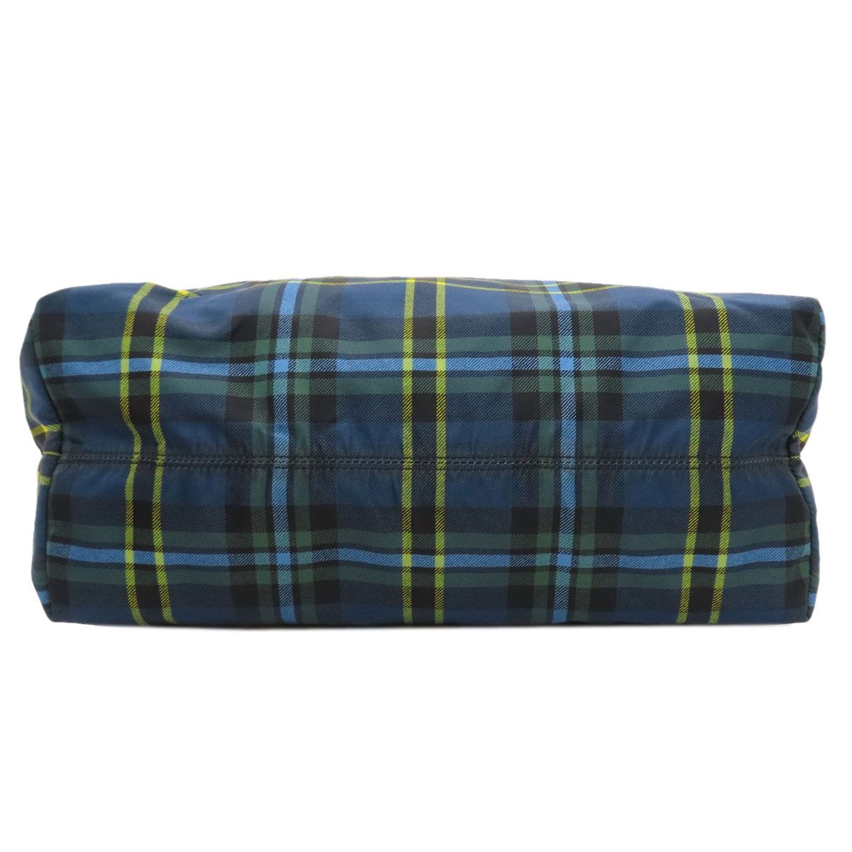 Prada Plaid 2-Way Tote Bag Nylon — view 4