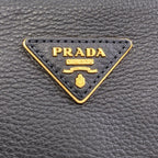 Prada Triangle Logo 2-Way Handbag Calfskin — view 8