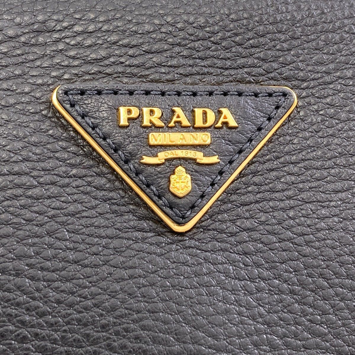 Prada Triangle Logo 2-Way Handbag Calfskin — view 8