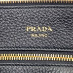 Prada Triangle Logo 2-Way Handbag Calfskin — view 6