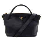 Prada Triangle Logo 2-Way Handbag Calfskin