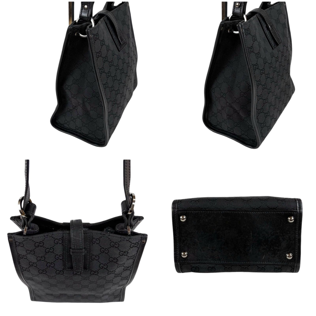 Gucci GG Canvas Hobo Black — view 3