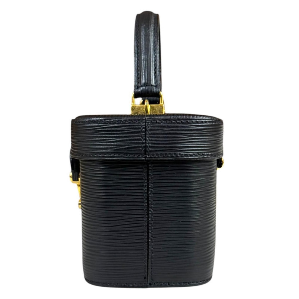 Fendi Epi Vanity Shoulder Bag Leather Black — view 5