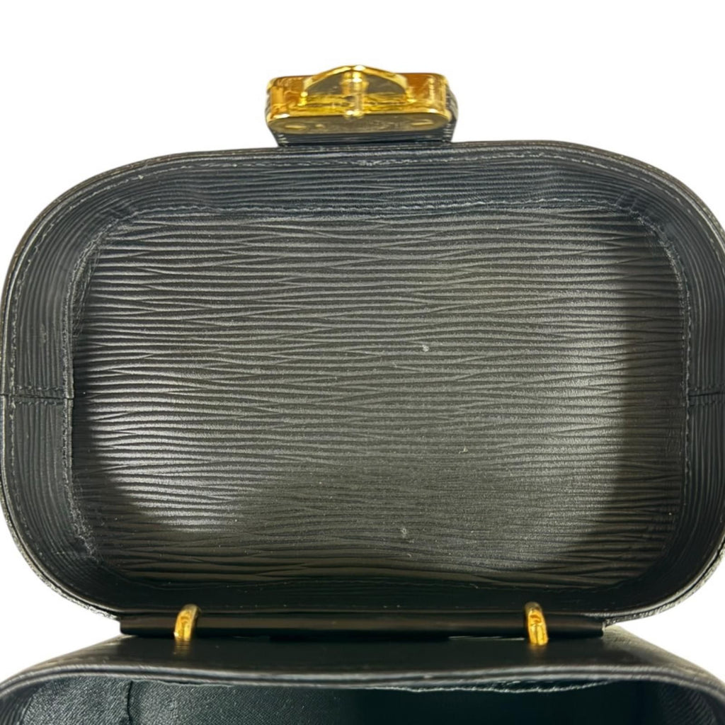 Fendi Epi Vanity Shoulder Bag Leather Black — view 8