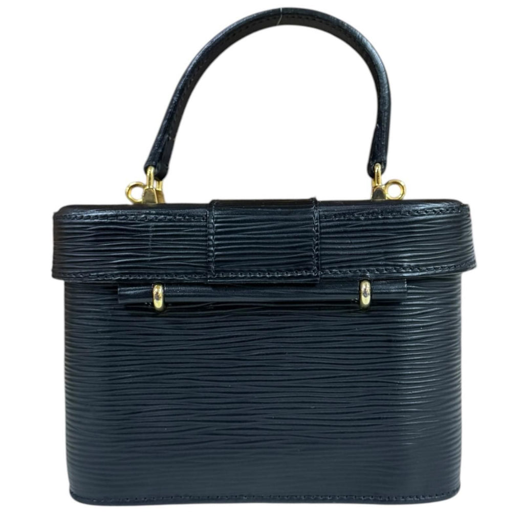 Fendi Epi Vanity Shoulder Bag Leather Black — view 3