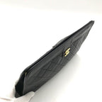 Chanel Quilted Clutch Black Gold — view 7