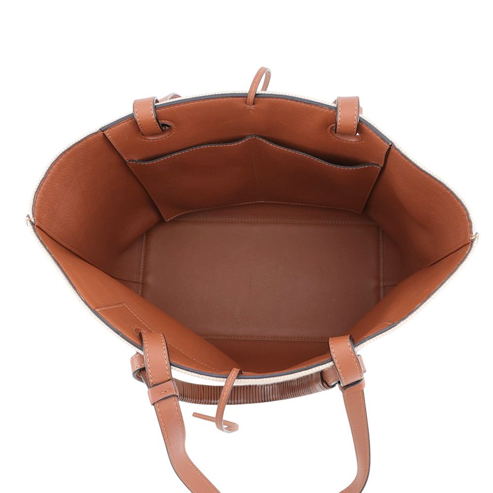 Loewe Tote Anagram Small Canvas Leather 2-Way Shoulder Bag — view 6