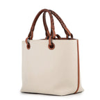 Loewe Tote Anagram Small Canvas Leather 2-Way Shoulder Bag — view 2
