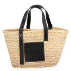 Loewe Tote Bag Anagram Large Raffia Basket Black