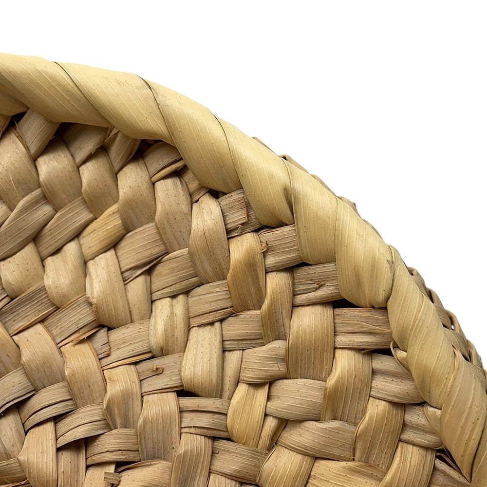 Loewe Tote Bag Anagram Large Raffia Basket Black — view 7