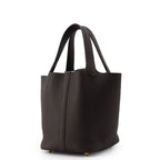 Hermes Handbag Picotin Lock PM Beblanc Gold Taurillon Clemence — view 2