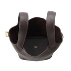 Hermes Handbag Picotin Lock PM Beblanc Gold Taurillon Clemence — view 5