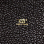Hermes Handbag Picotin Lock PM Beblanc Gold Taurillon Clemence — view 6