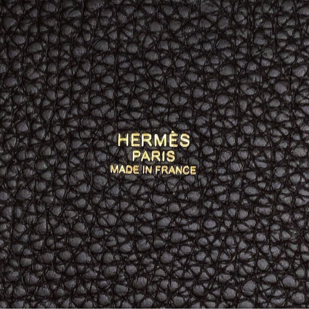 Hermes Handbag Picotin Lock PM Beblanc Gold Taurillon Clemence — view 6
