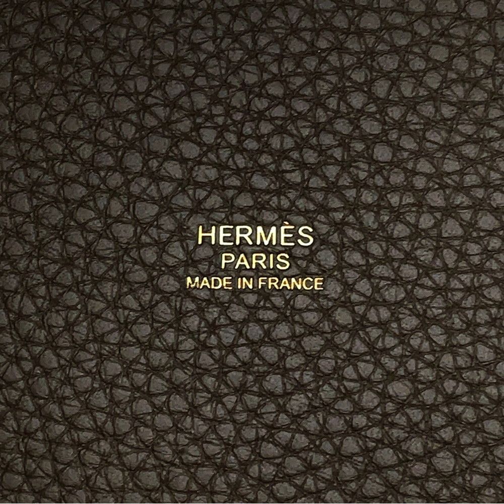 Hermes Handbag Picotin Lock PM Vert Roden Gold Taurillon Clemence — view 6