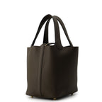Hermes Handbag Picotin Lock PM Vert Roden Gold Taurillon Clemence — view 2