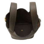 Hermes Handbag Picotin Lock PM Vert Roden Gold Taurillon Clemence — view 5