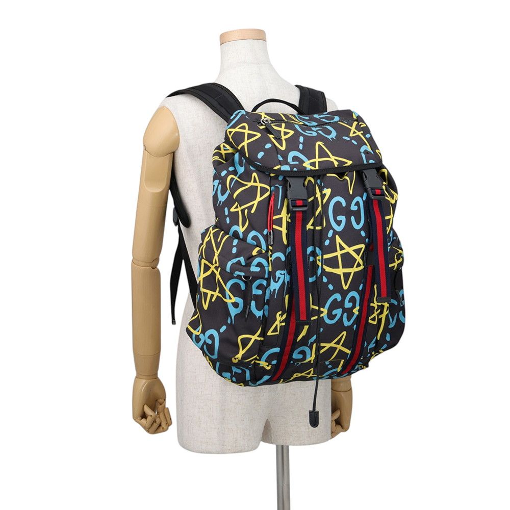 Gucci Backpack Ghost Nylon Canvas Black — view 4